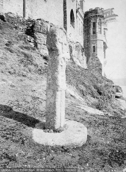 Photo of St Michael's Mount, The Old Cross c.1890