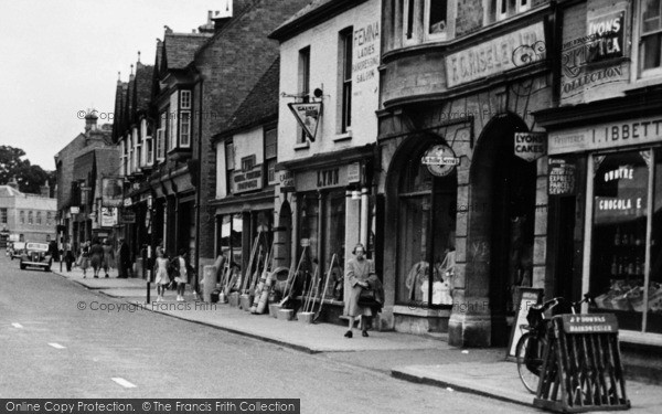 Photo of St Neots, High Street, Shops c.1955