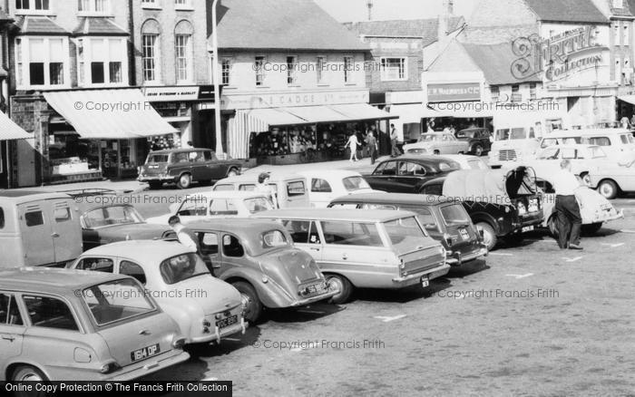 Photo of St Neots, Market Square Car Park c.1965