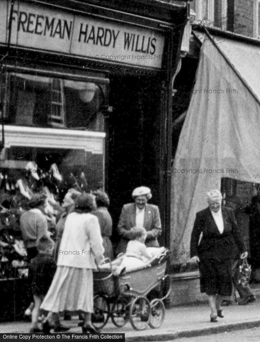 Photo of St Neots, Pushing A Pram, High Street c.1955