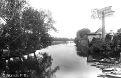 River From Bridge 1925, St Neots