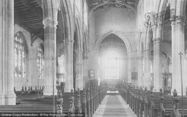 Photo of St Neots, St Mary's Parish Church Interior 1897