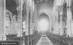 St Mary's Parish Church Interior 1897, St Neots