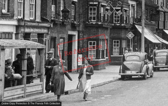 Photo of St Neots, The Bus Shelter, Market Square c.1955
