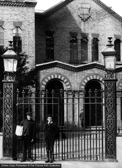 Photo of St Neots, Wesleyan Chapel Gates 1897