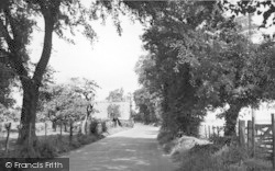 Shuart Lane c.1955, St Nicholas At Wade