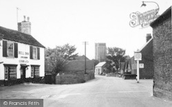 The Bell Inn And Church c.1960, St Nicholas At Wade