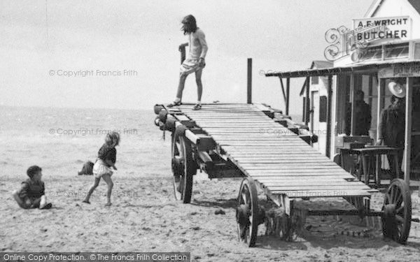 Photo of St Osyth, Children Playing On The Beach c.1955