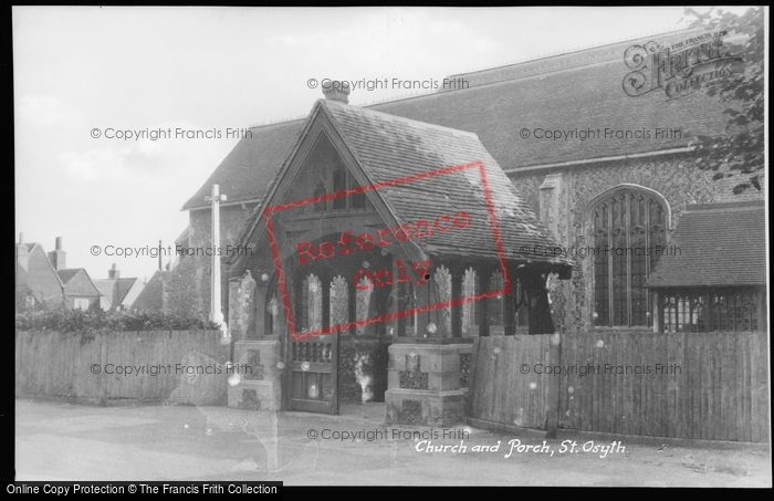 Photo of St Osyth, Church And Porch c.1930