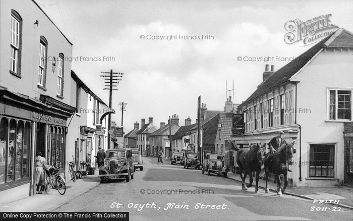 Photo of St Osyth, Main Street c.1955