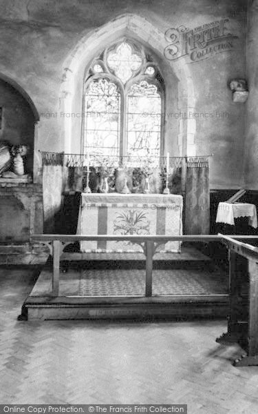 Photo of St Osyth, The Church Altar c.1955