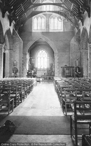 Photo of St Osyth, The Church Interior c.1955
