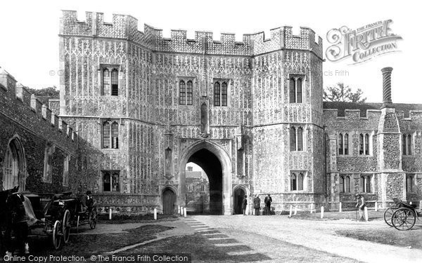 Photo of St Osyth, The Priory Gatehouse 1895