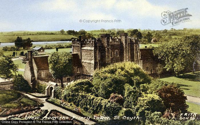 Photo of St Osyth, View From The Priory Tower c.1955