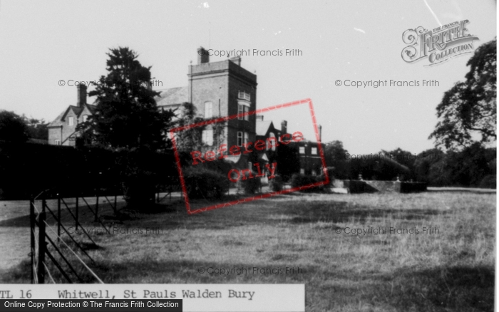 Photo of St Paul's Walden, St Paul's Walden Bury c.1955