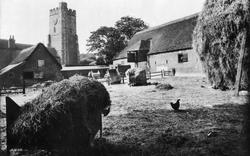 St Peter's, Church And Farm 1912, St Peters
