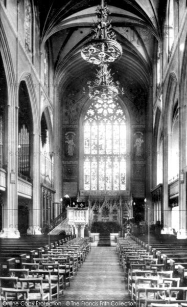 Photo of St Peter's, Holy Trinity Church, Interior 1897