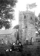 Boys In The Churchyard 1906, St Teath