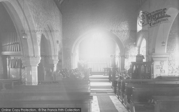 Photo of Stadhampton, The Church Interior c.1960