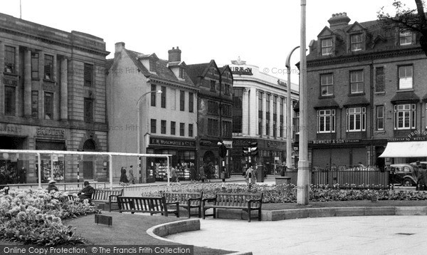 Photo of Stafford, Market Square c.1955