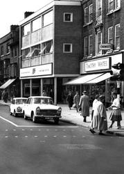 Shops In Market Square c.1960, Stafford