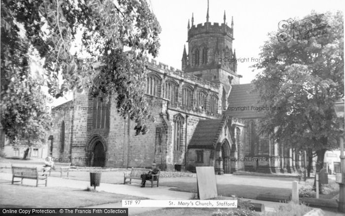 Photo of Stafford, St Mary's Church c.1965