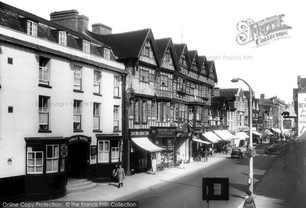 Photo of Stafford, Swan Hotel And Ancient High House 1957
