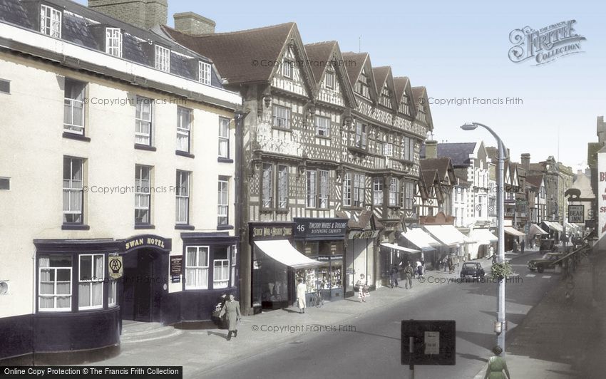 Stafford, Swan Hotel and Ancient High House 1957