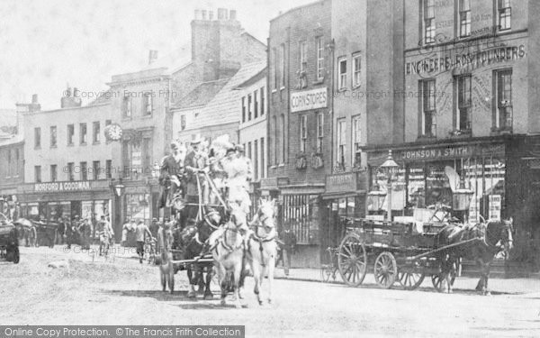 Photo of Staines, Coach And Horses 1895