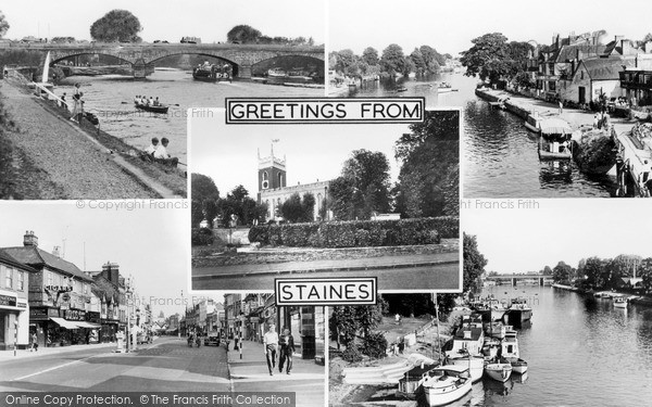 Photo of Staines, Composite c.1955