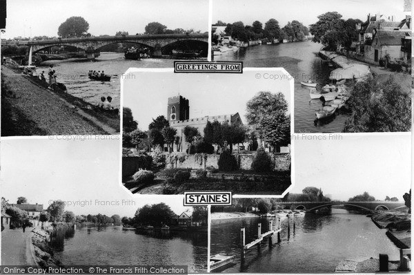 Photo of Staines, Composite c.1965