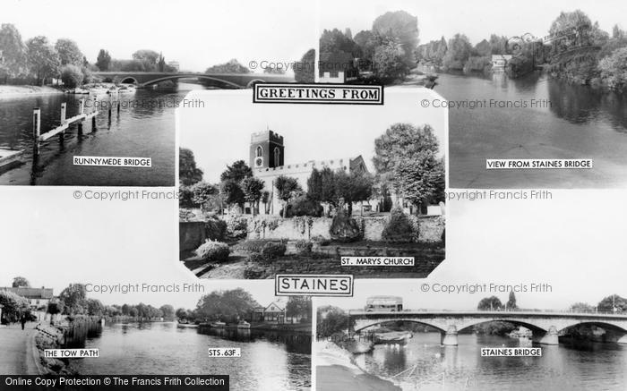 Photo of Staines, Composite c.1965