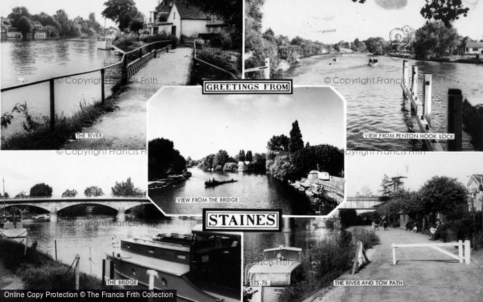 Photo of Staines, Composite c.1965