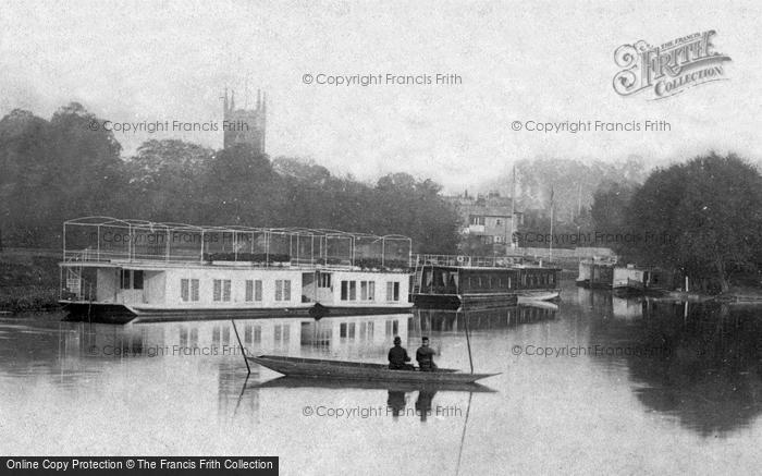 Photo of Staines, Fishing In The River Thames 1890