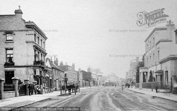 Photo of Staines, High Street Looking West c.1880