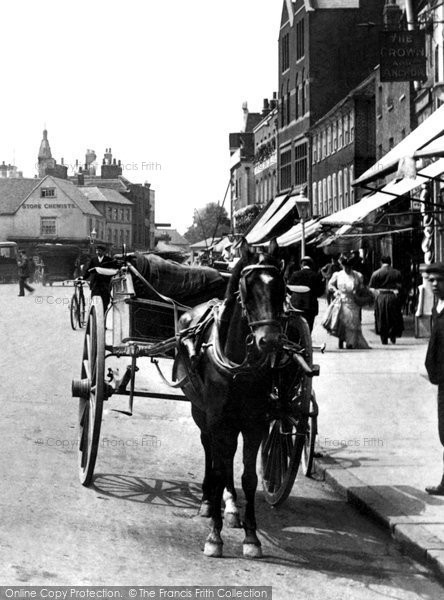 Photo of Staines, Horse And Carriage 1907