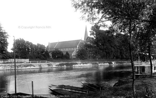 Photo of Staines, River Thames And St Peter's Church 1899
