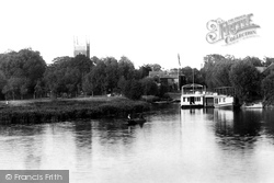 St Mary's Church From River Thames 1895, Staines