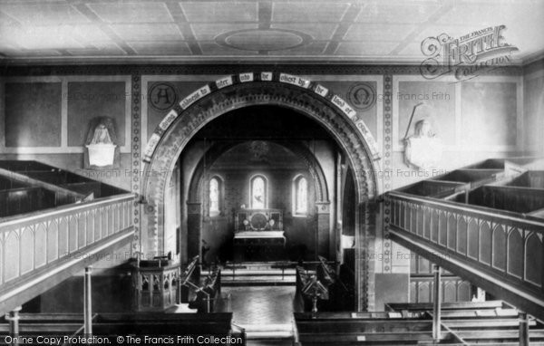 Photo of Staines, St Mary's Church Interior 1895
