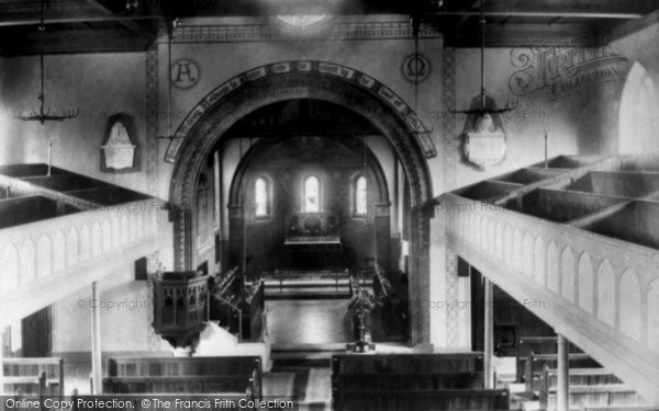 Photo of Staines, St Mary's Church Interior 1899