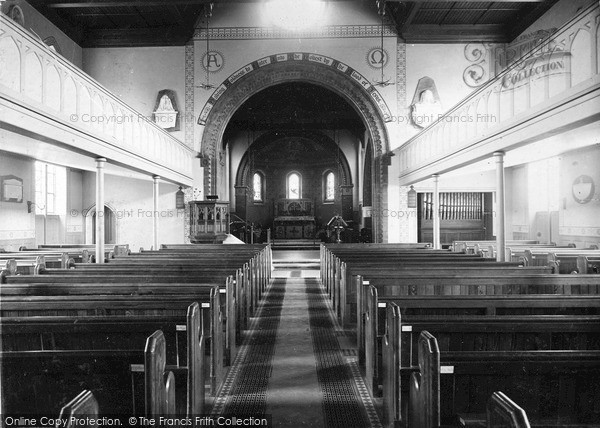 Photo of Staines, St Mary's Church Interior c.1880