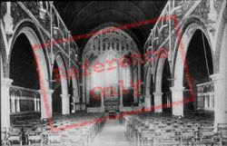 St Peter's Church Nave East 1895, Staines