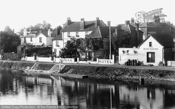 Photo of Staines, Swan Hotel And Boat House 1895