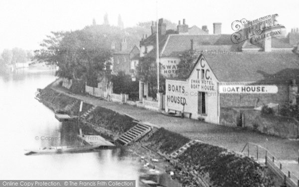 Photo of Staines, Swan Hotel Boat House 1890
