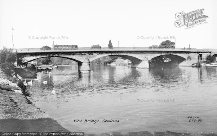 Photo of Staines, The Bridge c.1960