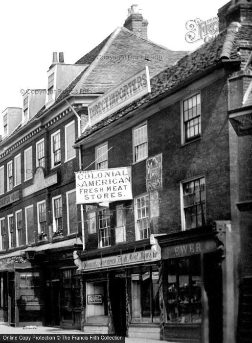 Photo of Staines, The Colonial American Fresh Meat Stores, High Street 1895