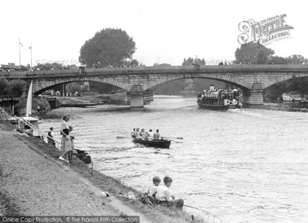 Photo of Staines, The River Thames And Bridge c.1950