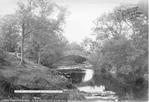 Photo of Stainforth, The Pack Horse Bridge 1887