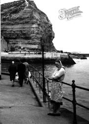 A Woman At The Quay c.1960, Staithes