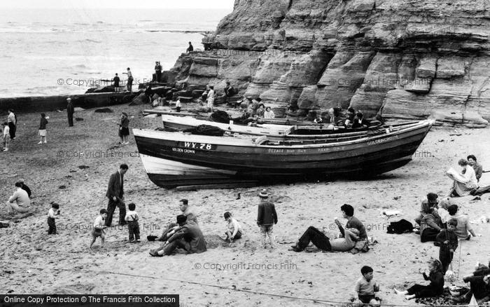 Photo of Staithes, Boats On The Beach c.1960